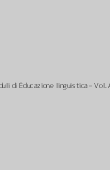 Copertina dell'audiolibro Moduli di Educazione linguistica – Vol. A di ROSATO, I. - BARBIERI, G.L. - MATTIOLI, A.M.